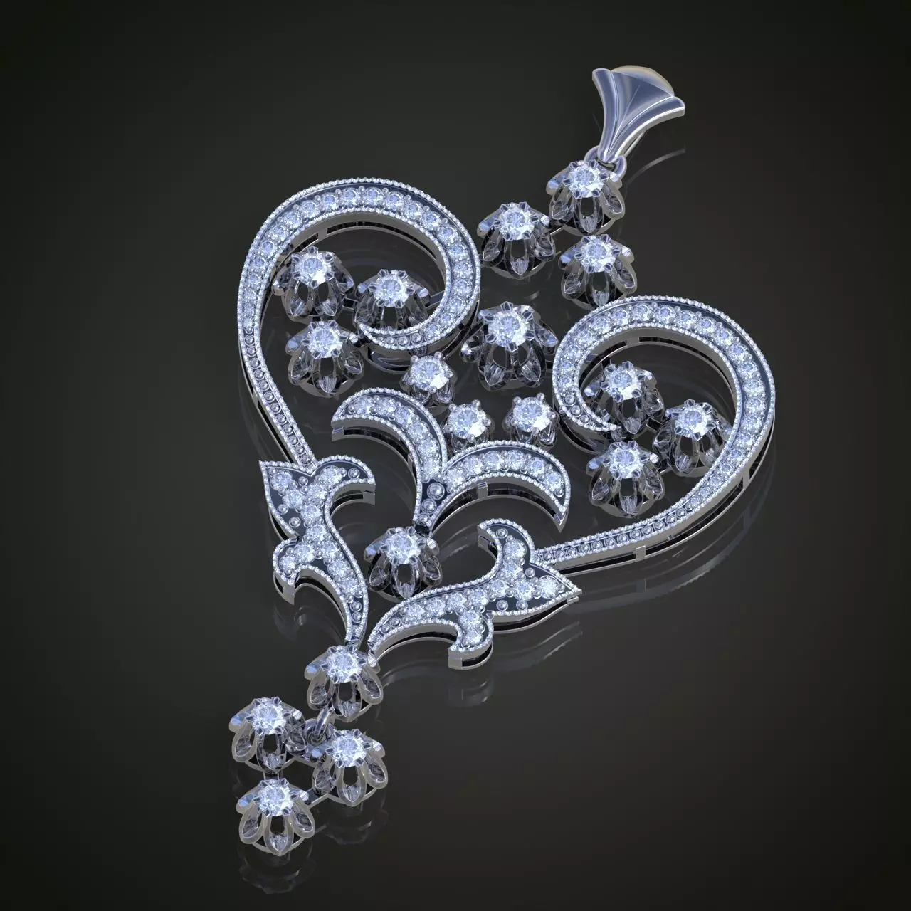 Pendant model 3D 0228 printable model 3D print model_0