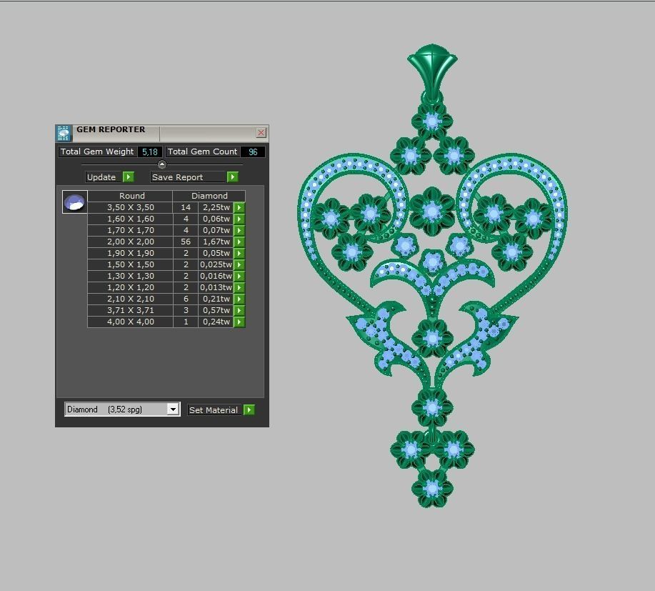 Pendant model 3D 0228 printable model 3D print model_12