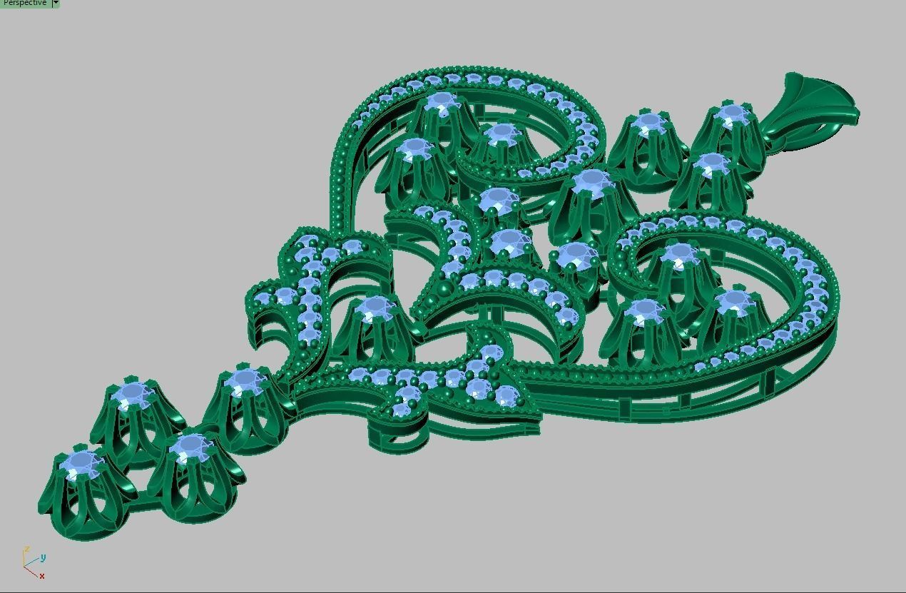 Pendant model 3D 0228 printable model 3D print model_9