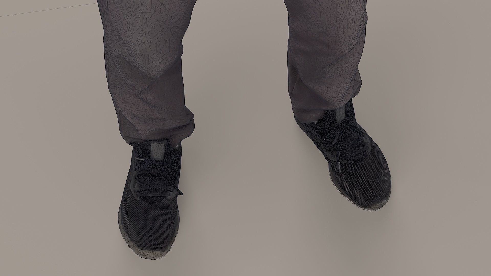 Urban Minimalist Bald Man in Mustard T-Shirt 3D model_14