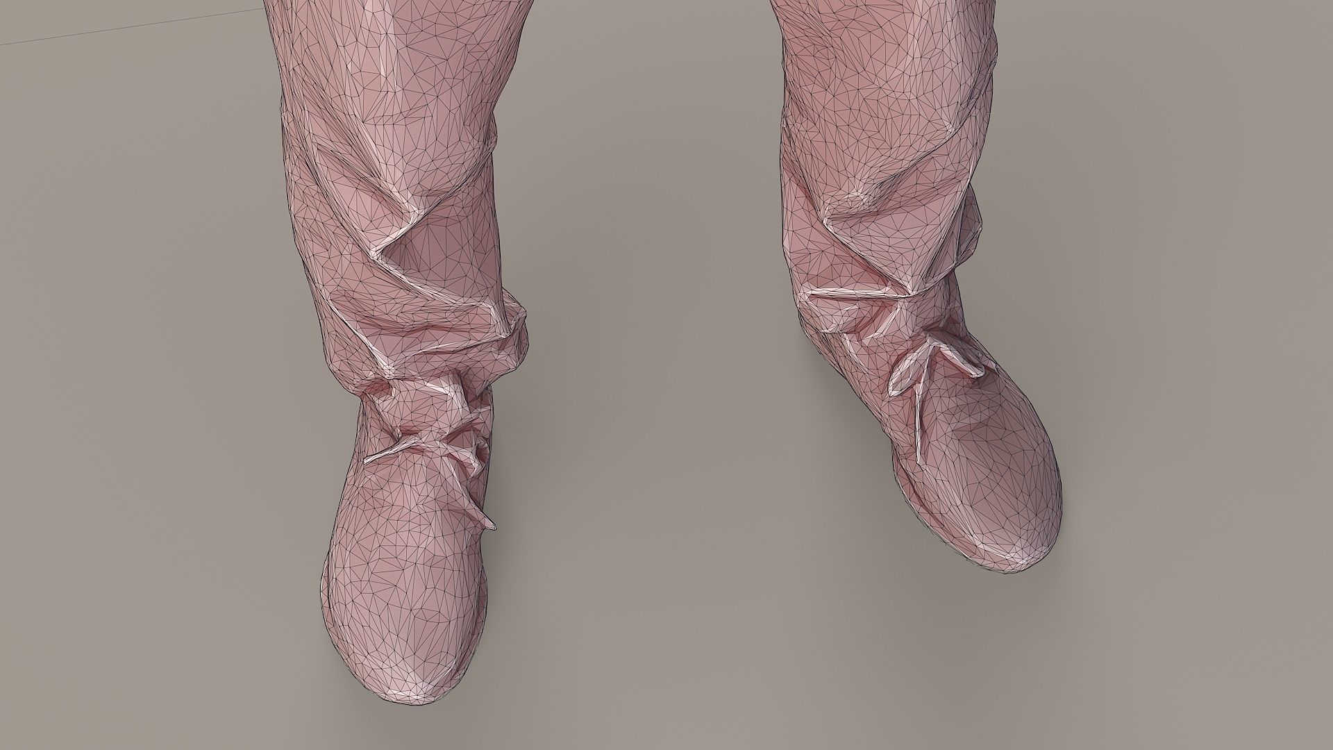 Urban Minimalist Bald Man in Mustard T-Shirt 3D model_15