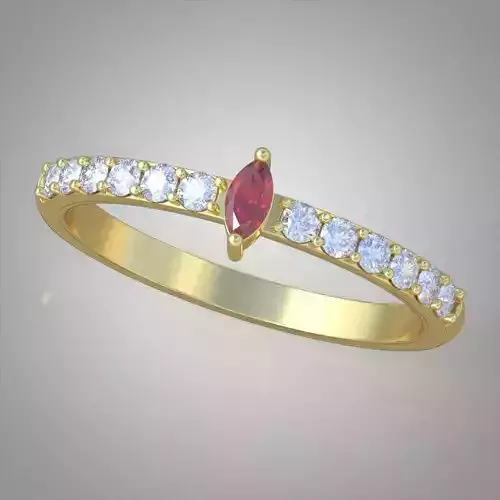 Diamond ring 0478 3D printable model Free 3D print model