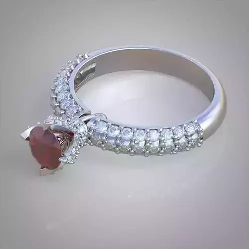 Diamond ring 0480 3D printable model