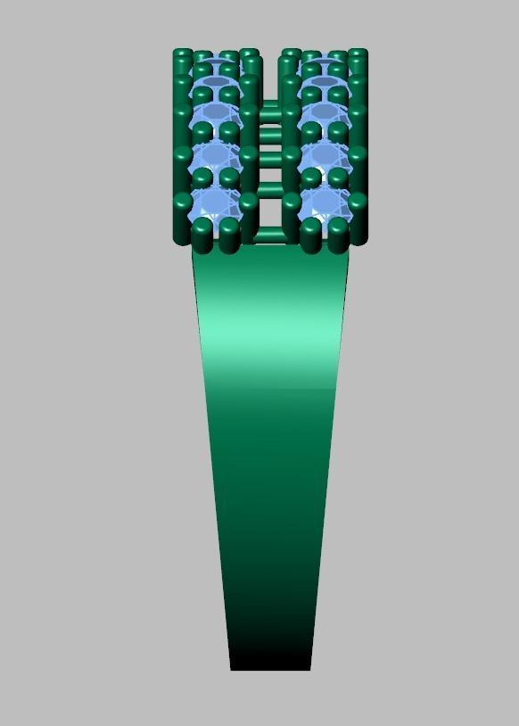 Diamond ring 0481 3D printable model 3D print model_13