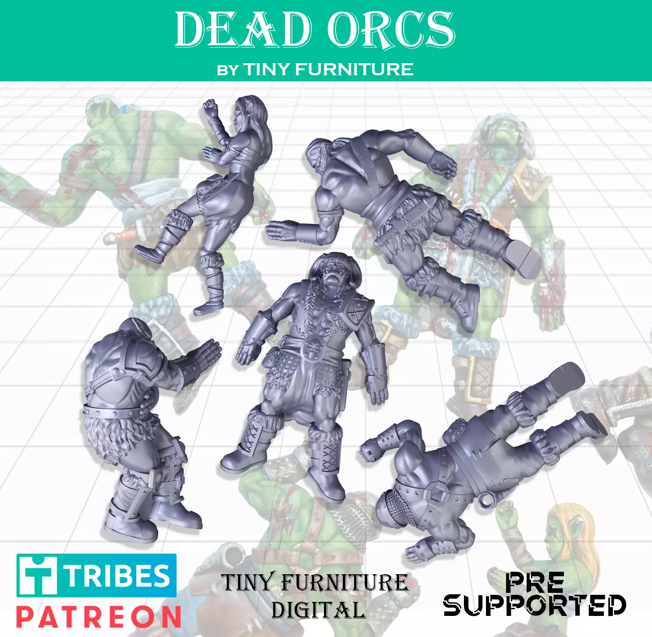 Dead orcs - Harvest of War 3D print model_0