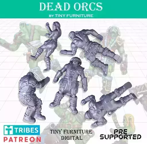 Dead orcs - Harvest of War 3D print model