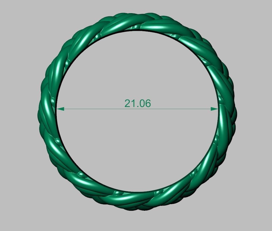Diamond ring 0486 3D printable model 17 3D print model_12