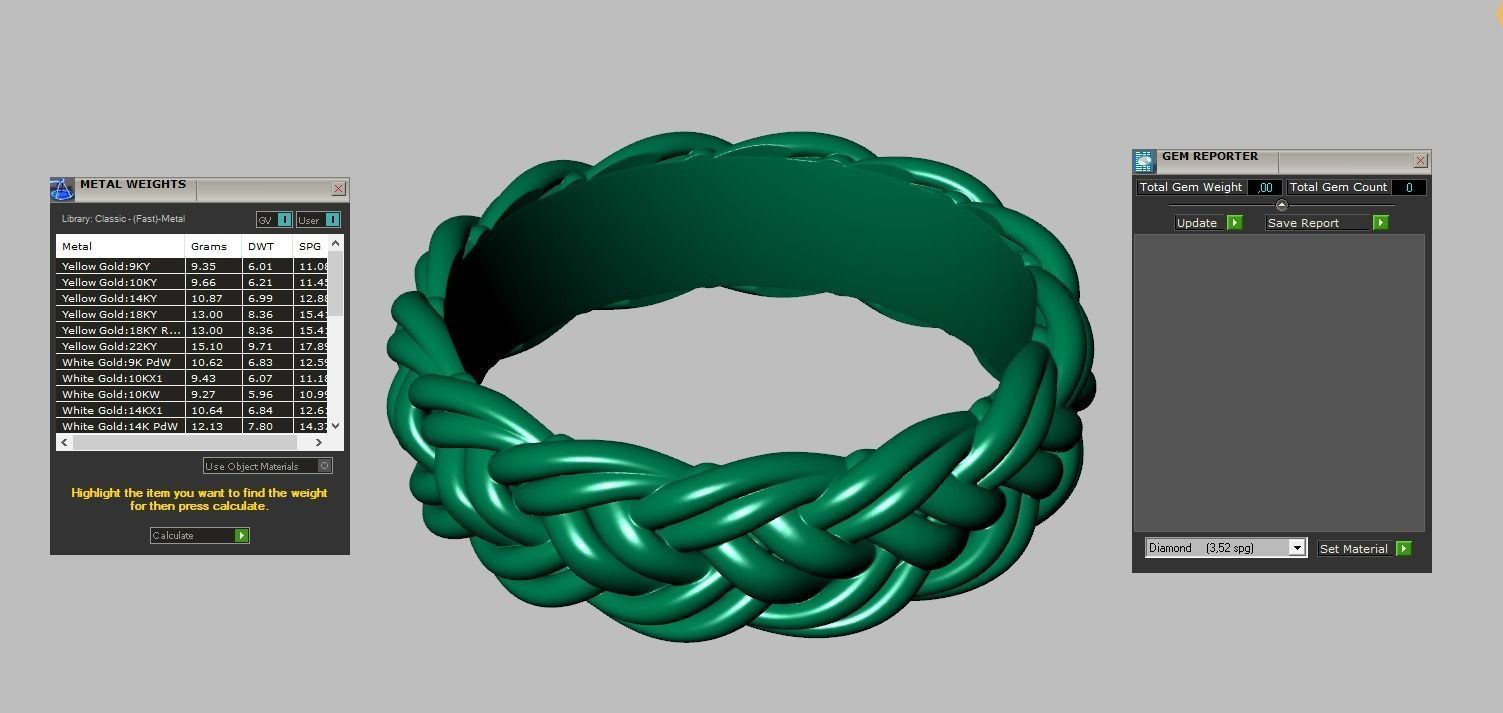 Diamond ring 0486 3D printable model 17 3D print model_13