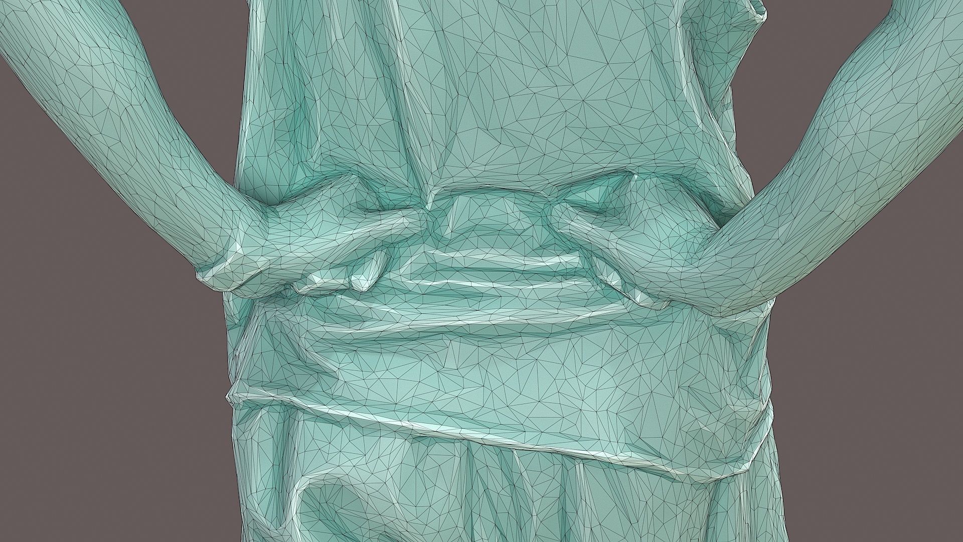 Mystic Urban Man in Prayer Pose with OM Symbol 3D model_13