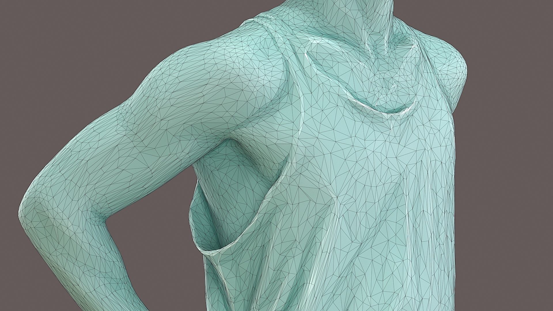 Mystic Urban Man in Prayer Pose with OM Symbol 3D model_11