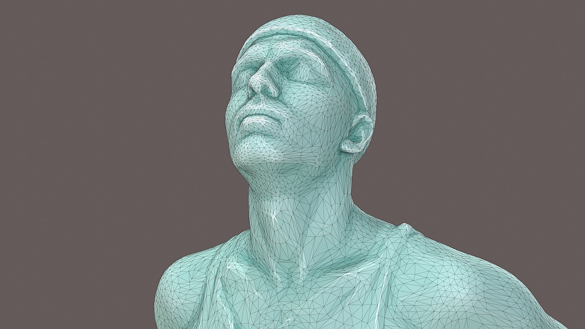 Mystic Urban Man in Prayer Pose with OM Symbol 3D model_9