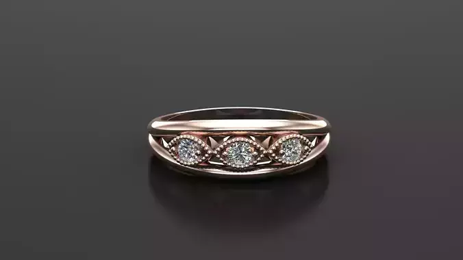 SR59 Solitaire Women Ring Version 1