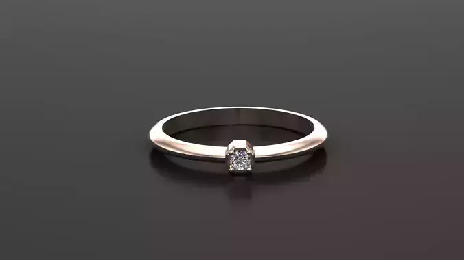 SR46 Solitaire Women Ring Version 1