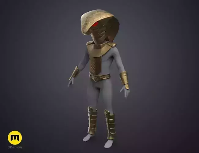 Serpent Guard Armor and Helmet 3D print model
