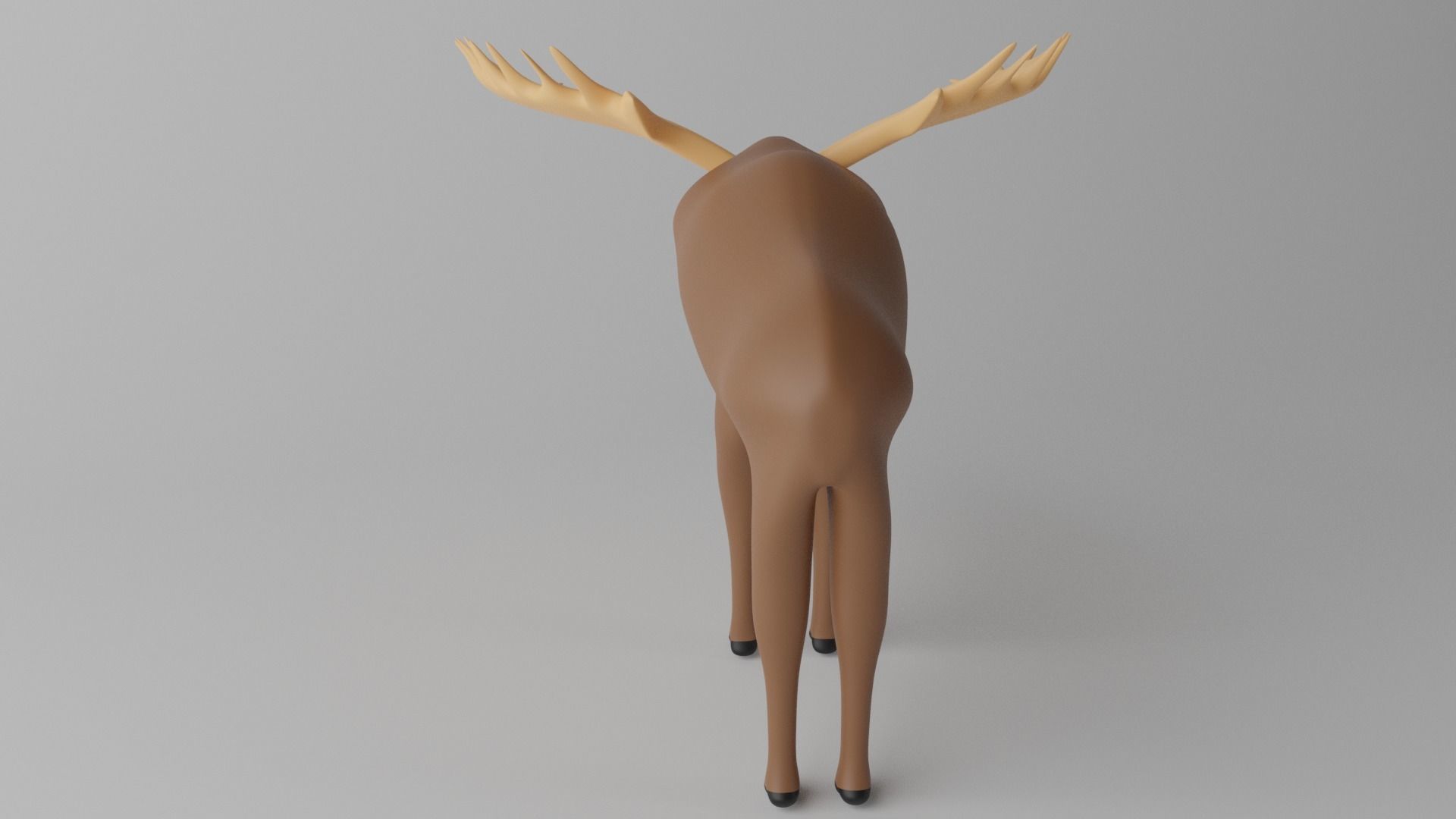 Cartoon Moose Deer 3D model_8