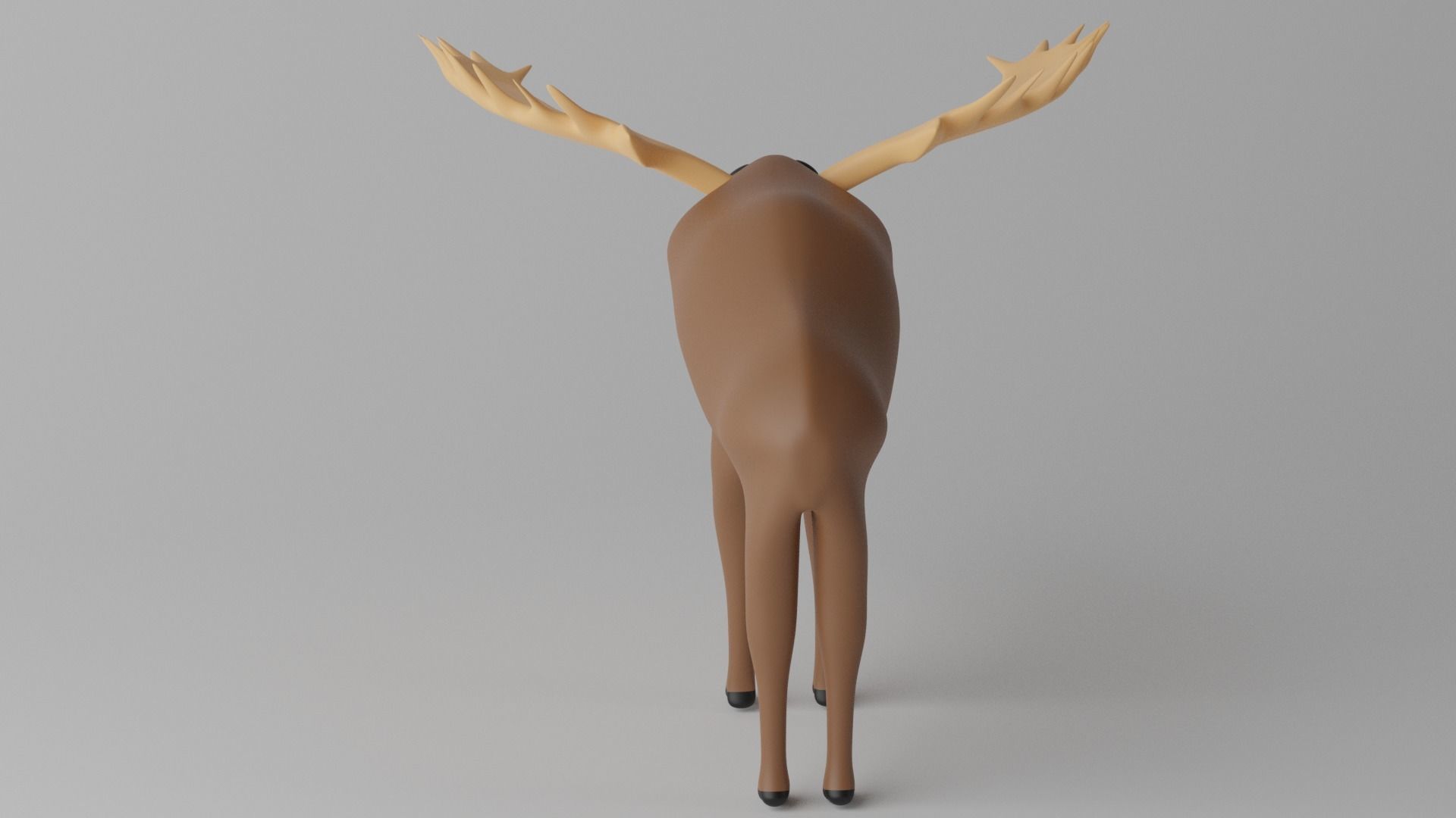 Cartoon Moose Deer 3D model_21
