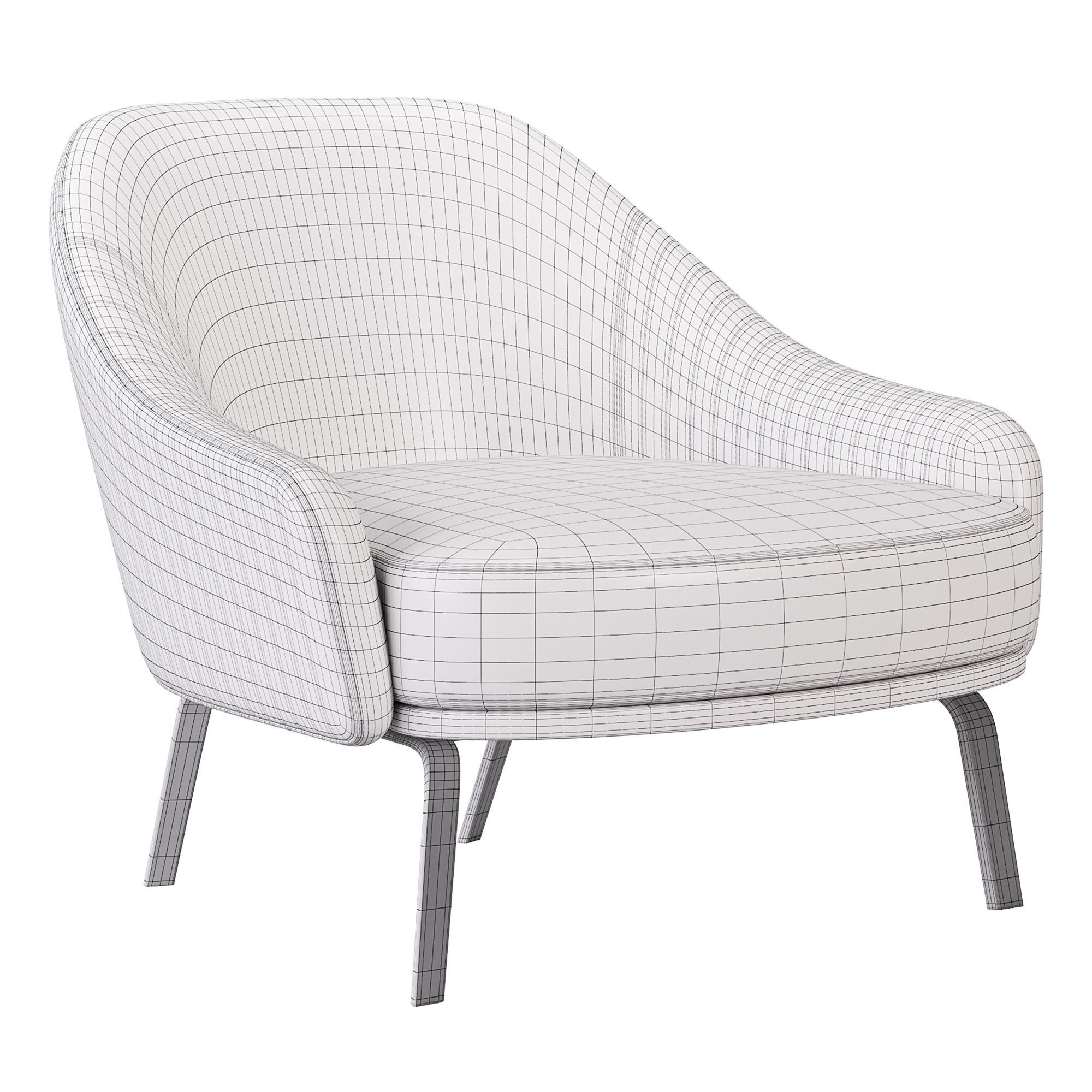 WHITNEY ARMCHAIR 3D model_5