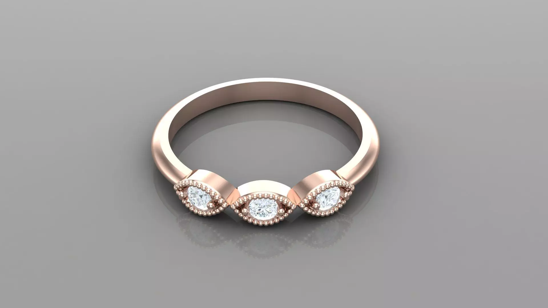 SR20 Solitaire Women Ring Version 1 3D print model
