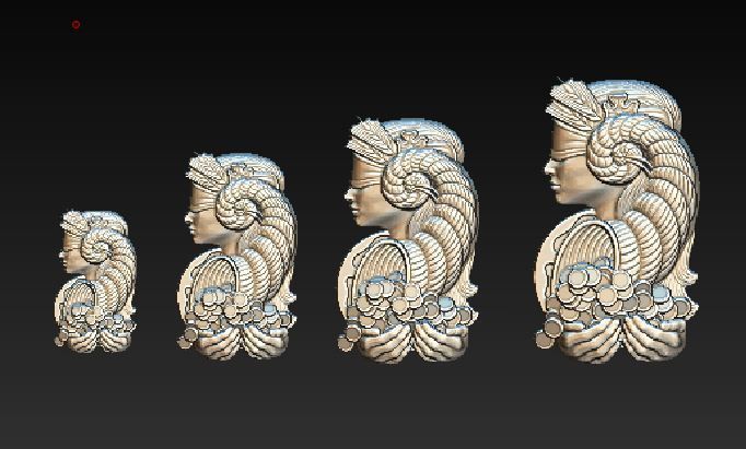 Fortuna necklace 3D print model_2