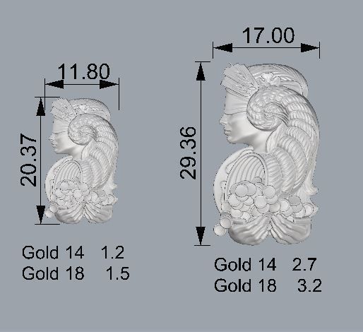Fortuna necklace 3D print model_9