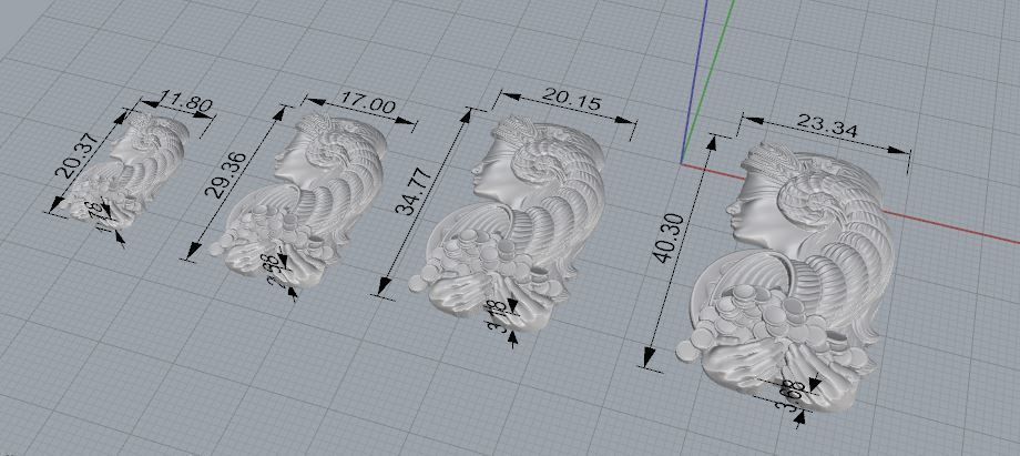 Fortuna necklace 3D print model_6