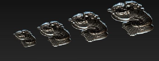 Fortuna necklace 3D print model_3