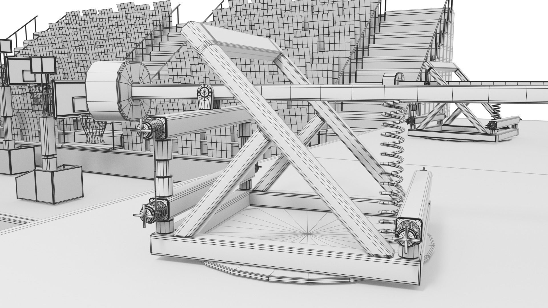 basketball court 3D model_22