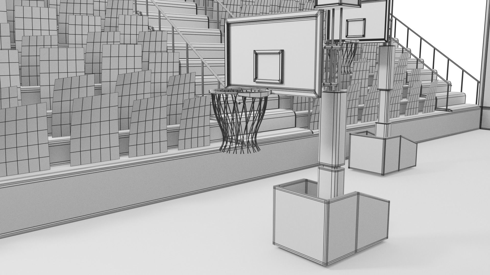 basketball court 3D model_25