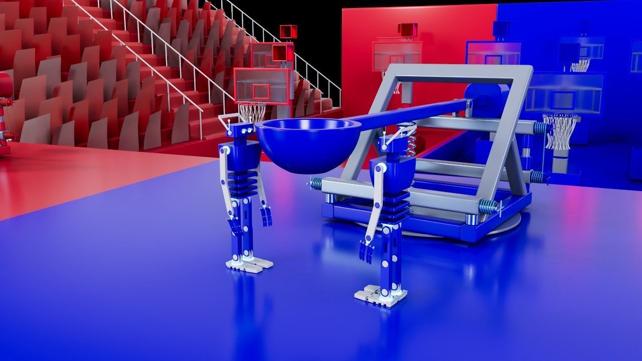 basketball court 3D model_3