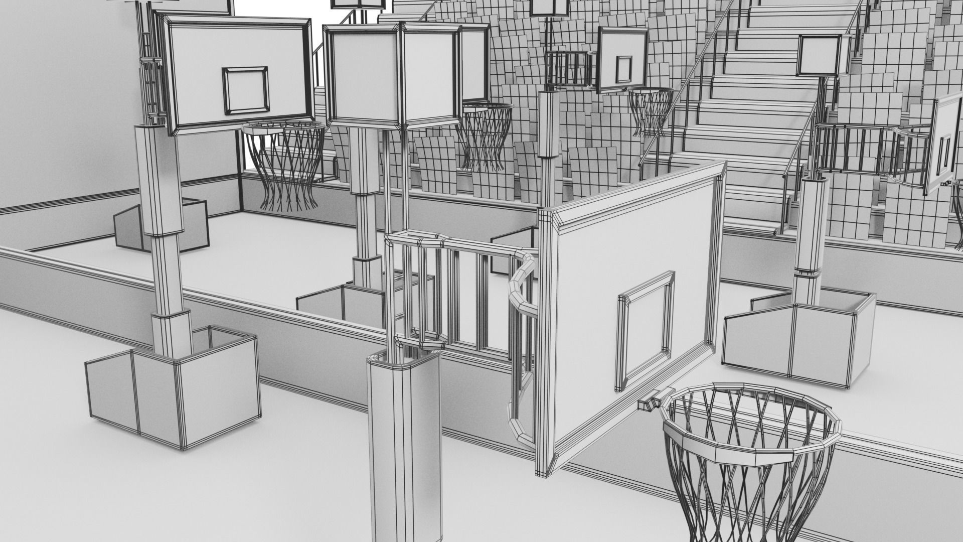 basketball court 3D model_27