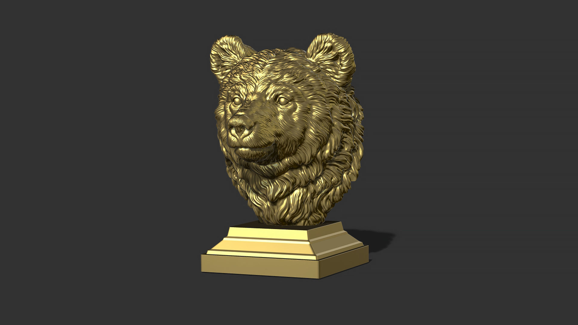 Bear cub 3D print model_24
