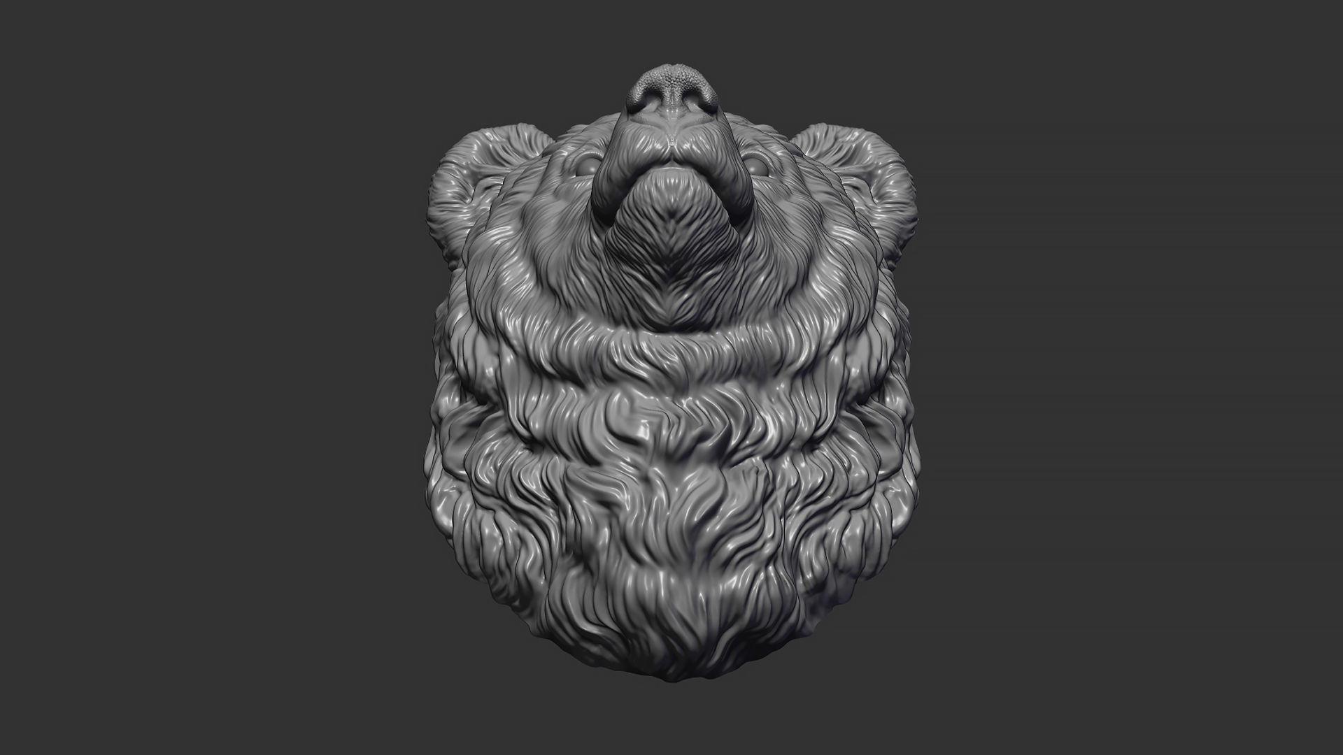 Bear cub 3D print model_10