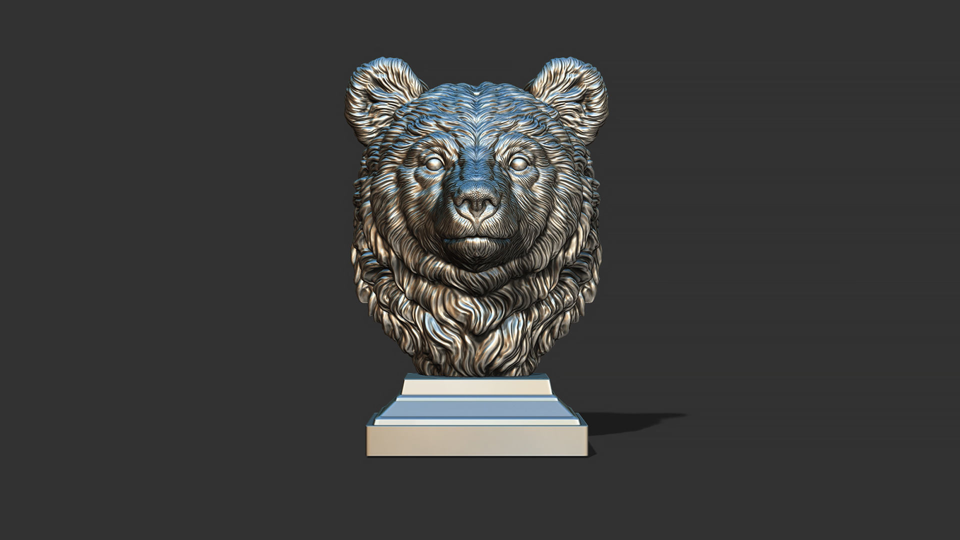 Bear cub 3D print model_23