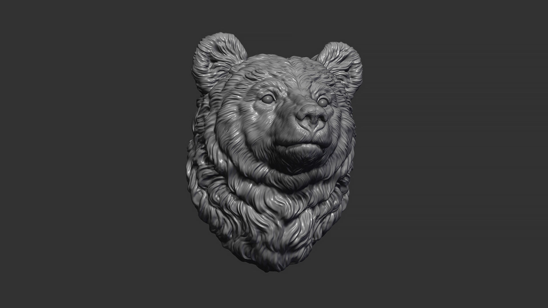 Bear cub 3D print model_6