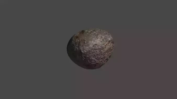  low poly game ready Meteorite