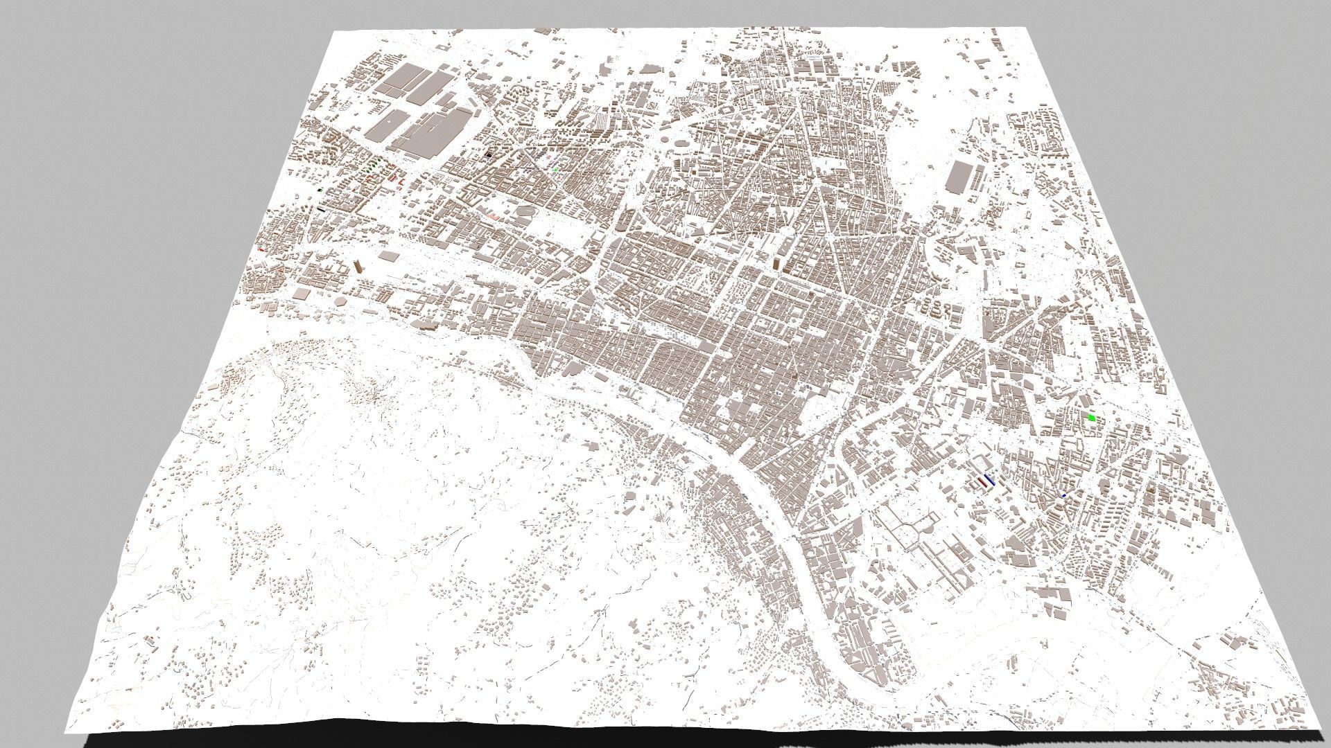 Cityscape Turin Italy 3D model_8