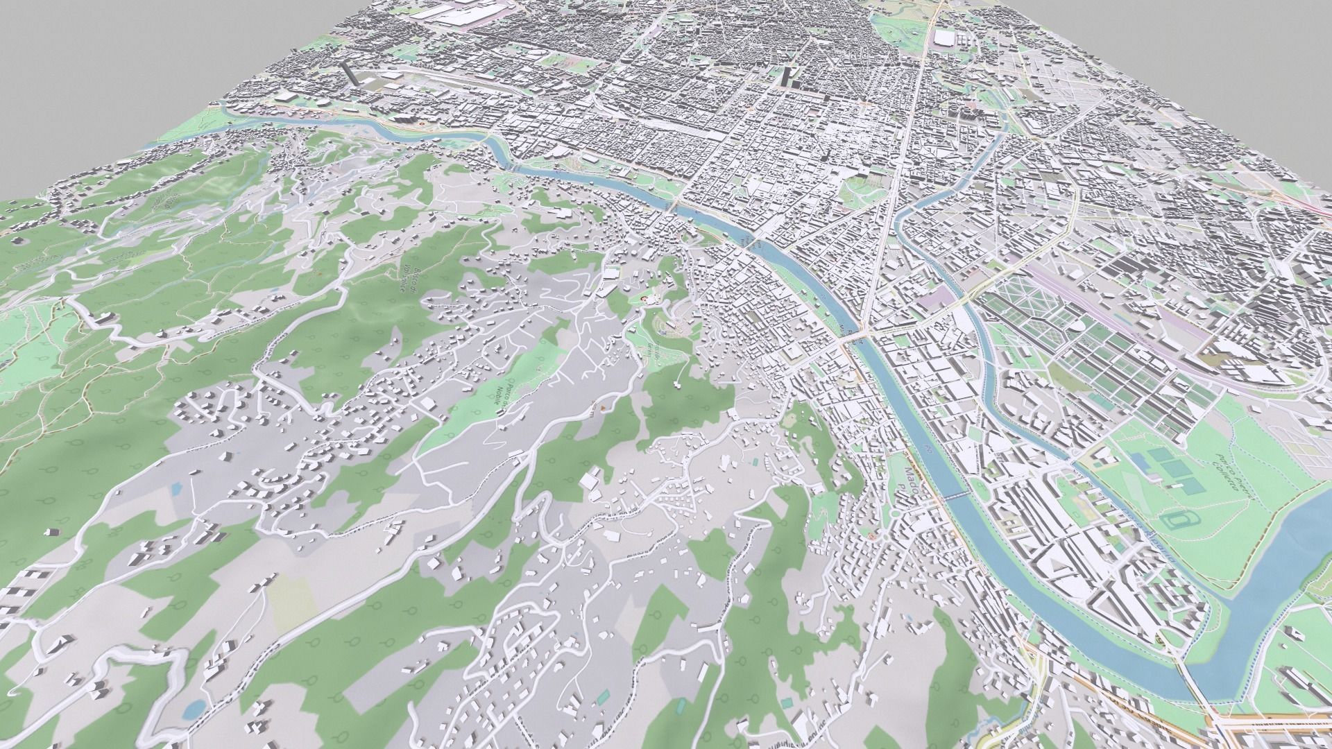 Cityscape Turin Italy 3D model_5