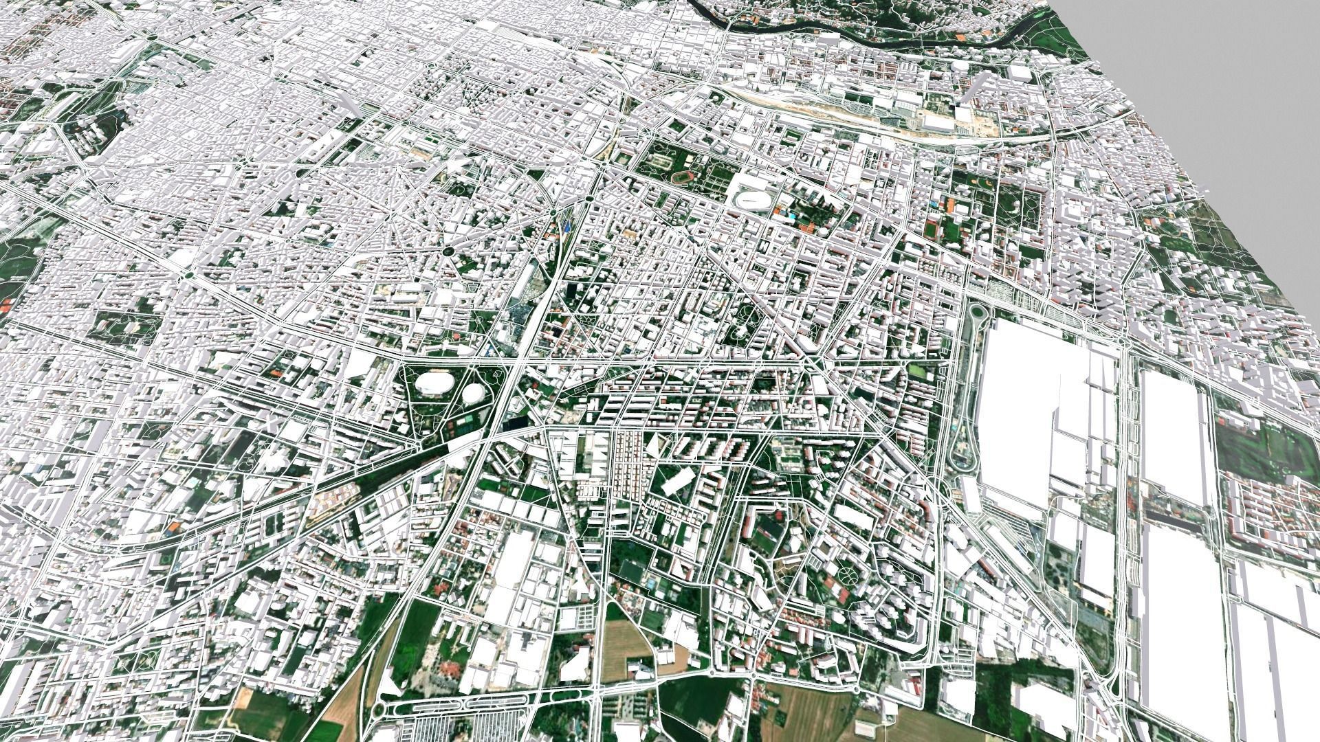 Cityscape Turin Italy 3D model_6