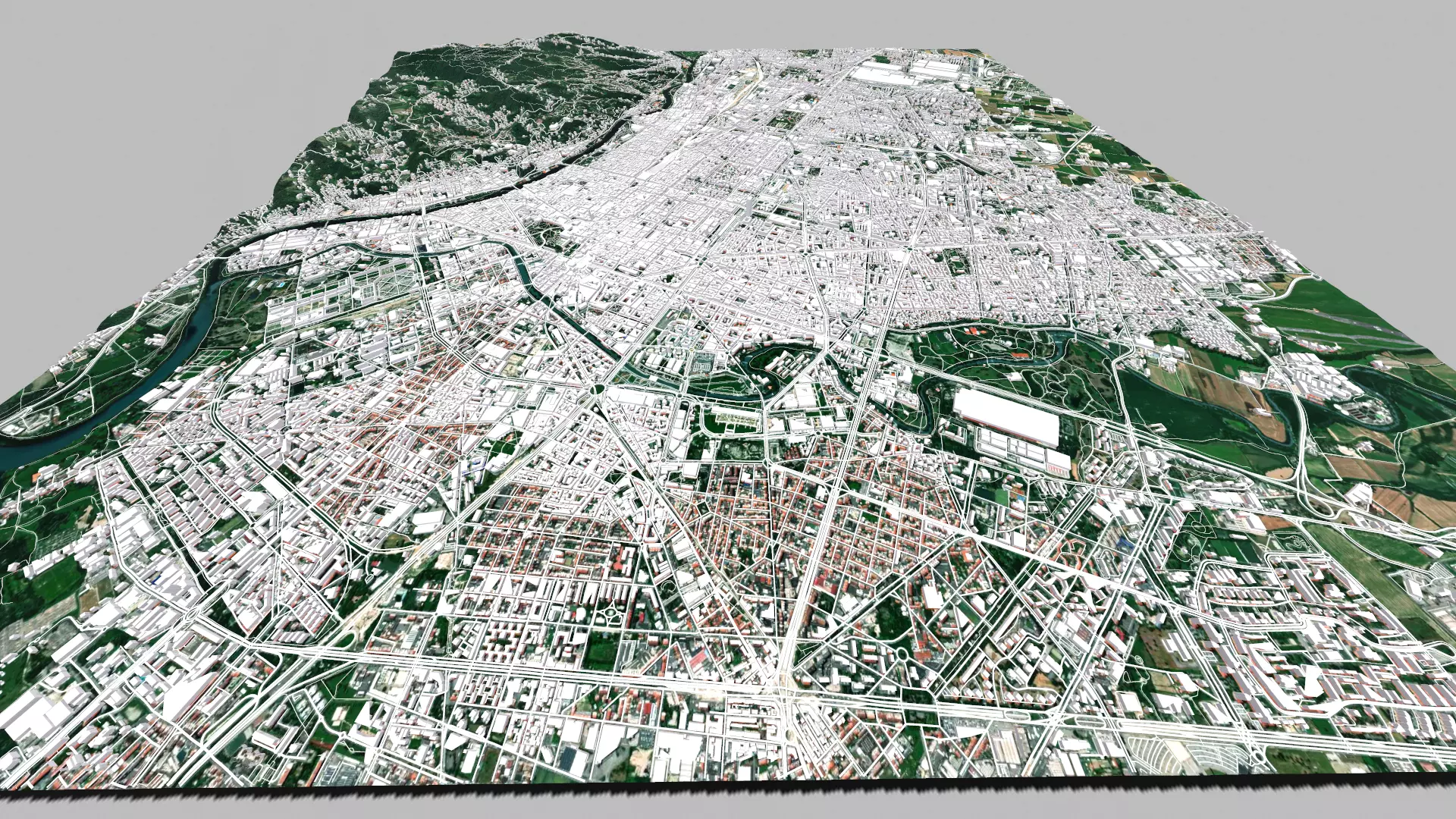 Cityscape Turin Italy 3D model_0