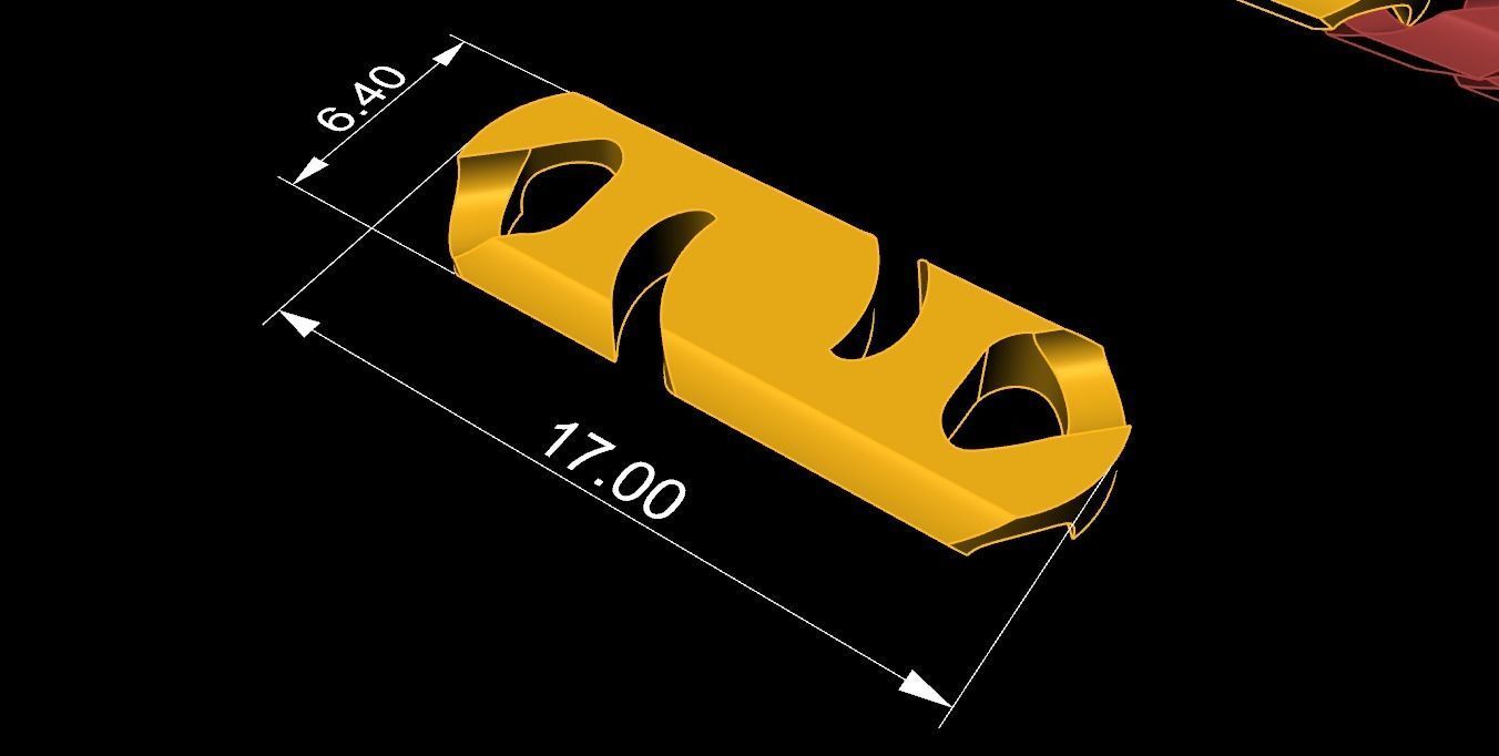 Necklace chain link 3D print model_3