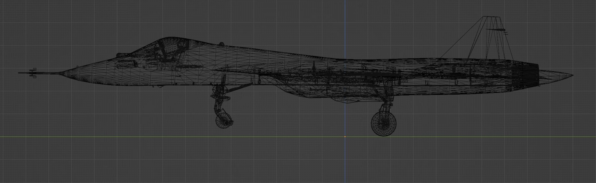 Sukhoi Su-57 Felon with Cockpit Low-poly 3D model_8