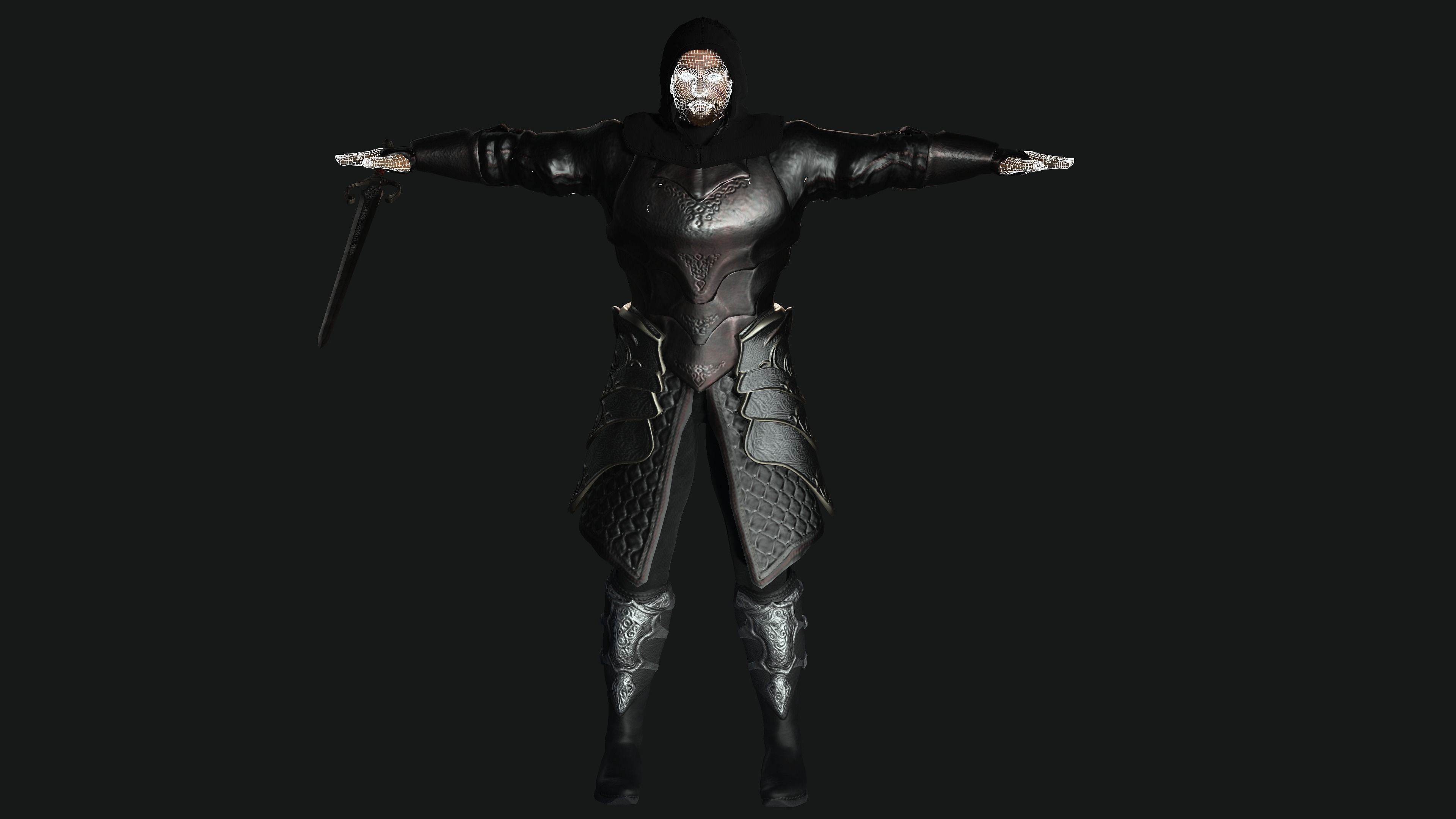 AAA 3D FANTASY MALE ASSASSIN-REALISTIC RIGGED GAME CHARACTER Low-poly 3D model_21