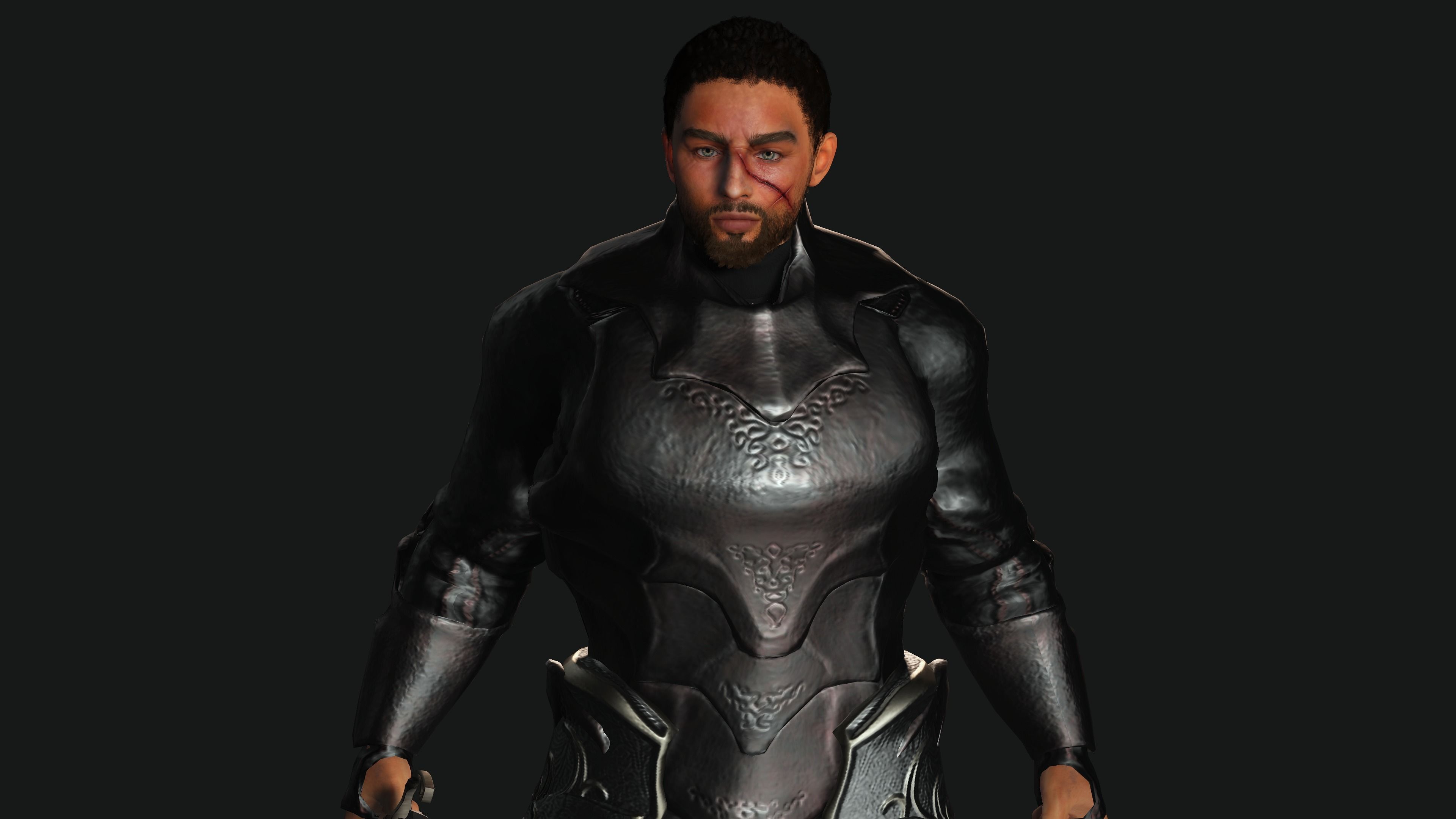 AAA 3D FANTASY MALE ASSASSIN-REALISTIC RIGGED GAME CHARACTER Low-poly 3D model_7