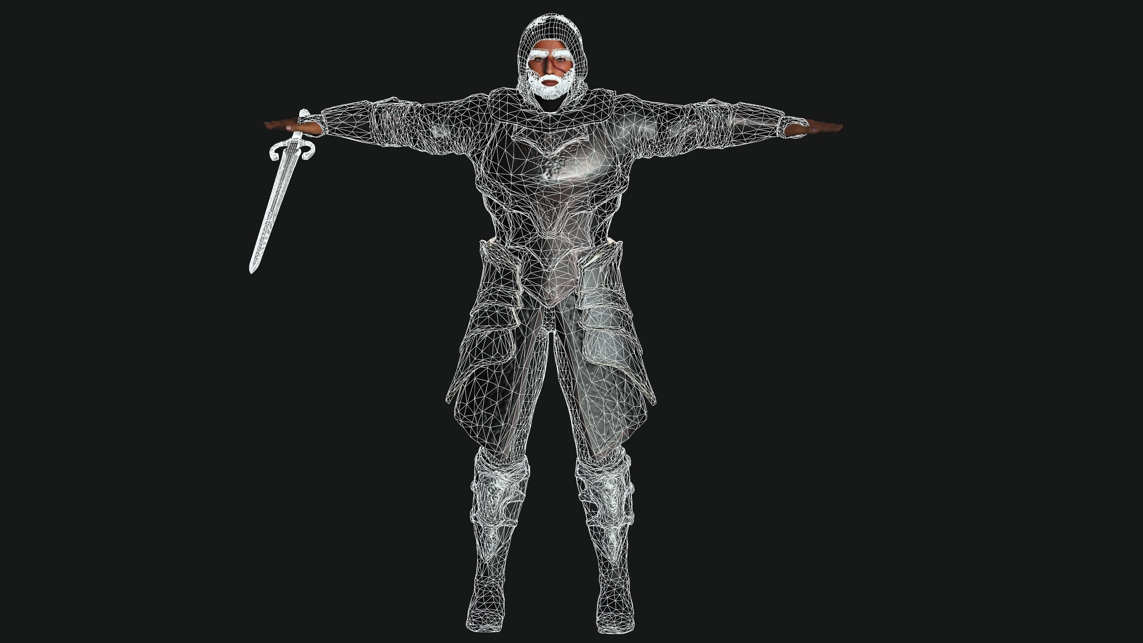 AAA 3D FANTASY MALE ASSASSIN-REALISTIC RIGGED GAME CHARACTER Low-poly 3D model_20