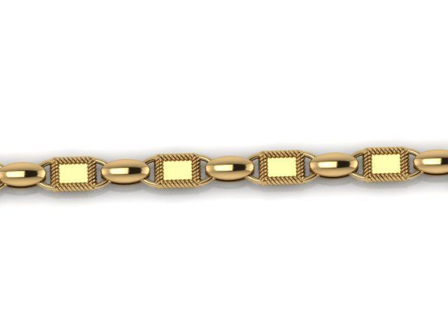 Trendy Chain Model BEST FOR ALL JEWELRY METALS 3D print model_1