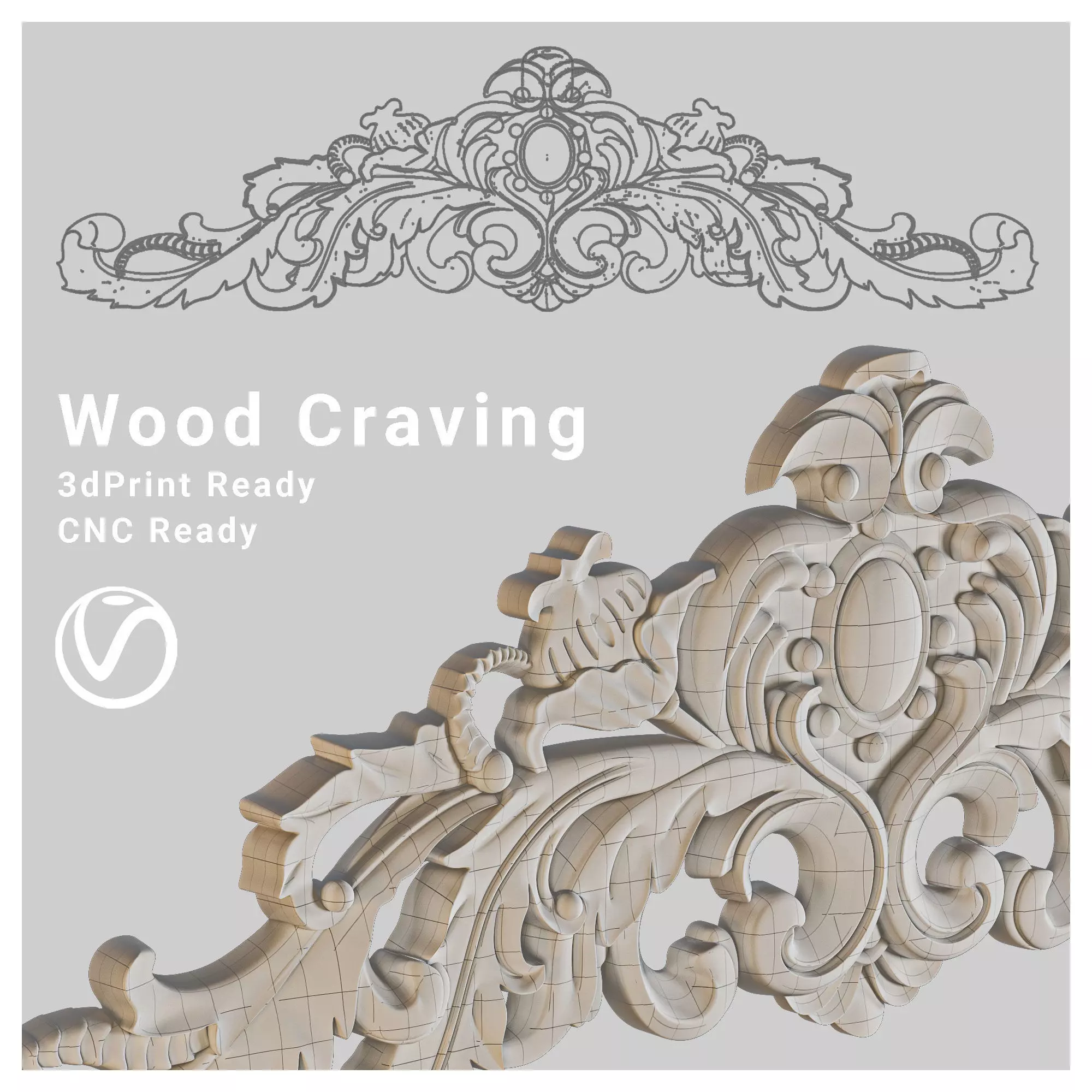 Woodcraving 3D print model