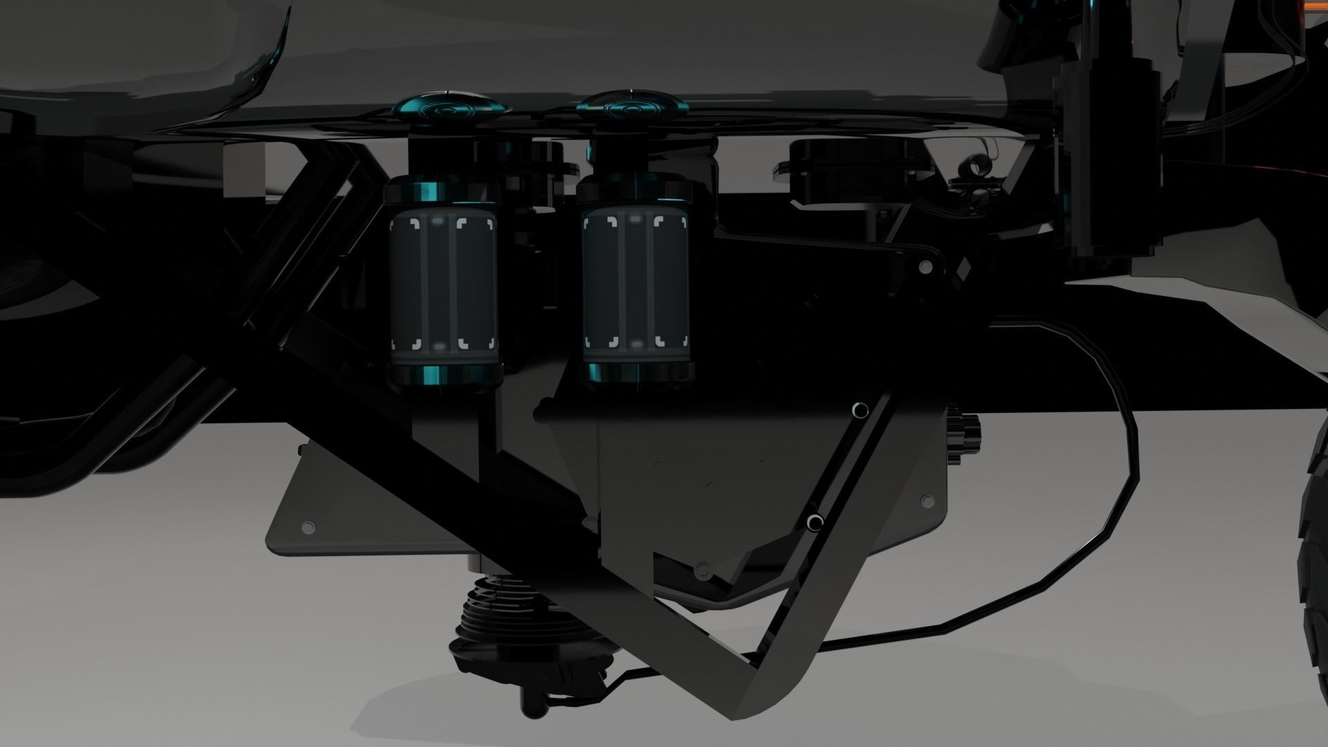 cosmic bike with shield  3D model_5