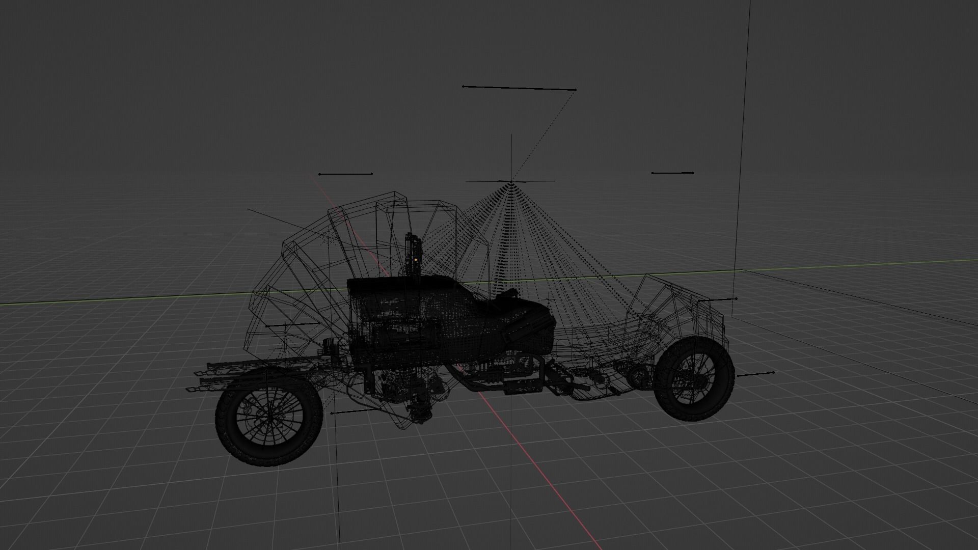 cosmic bike with shield  3D model_10