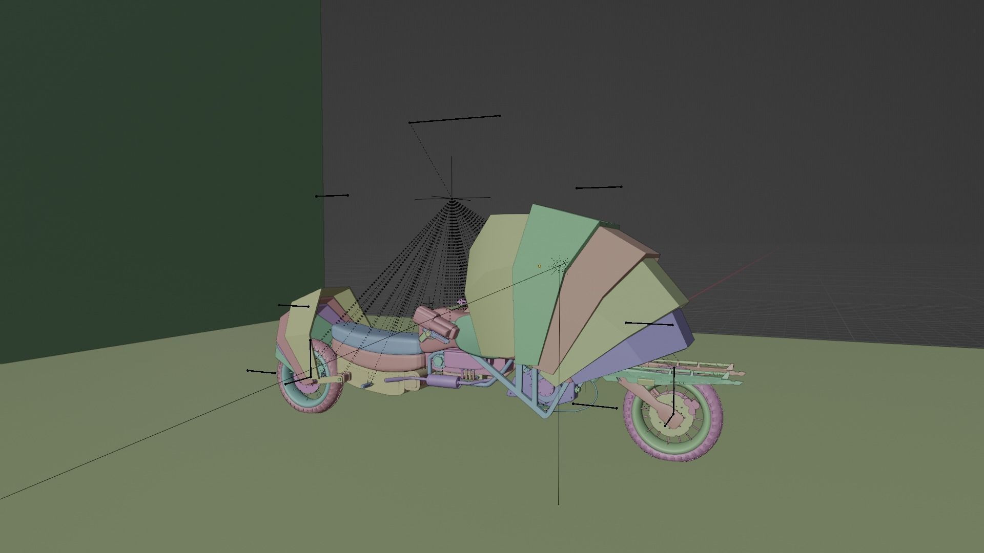 cosmic bike with shield  3D model_9
