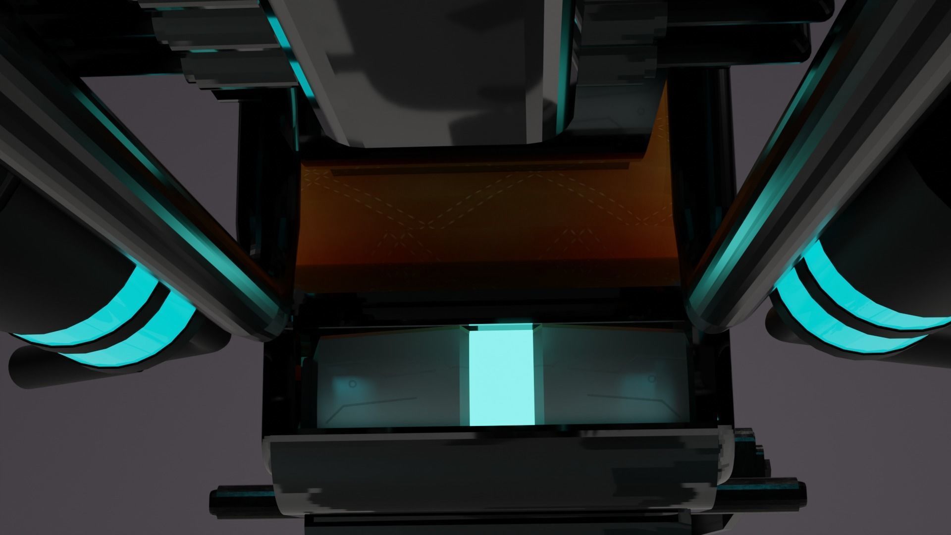 cosmic bike with shield  3D model_3